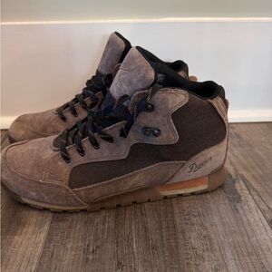 Danner Men's Brown and Black work boots.